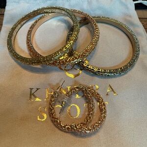 Kendra Scott Gold Bangle Set
